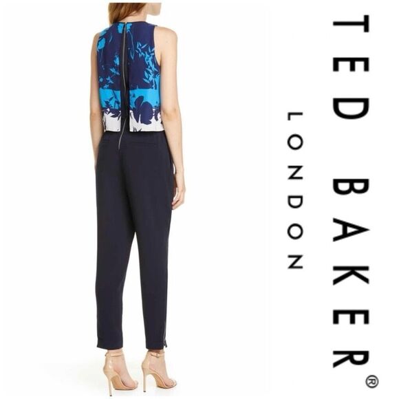 Ted Baker Smarah Bluebell Jumpsuit TB2 US6 NWT - Picture 3 of 9